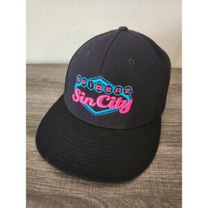 Spiderz Sin City Black Fitted Baseball Cap Size L / XL